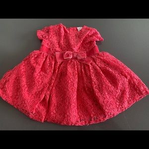 Carter’s Dark Pink Lace Infant Party Dress